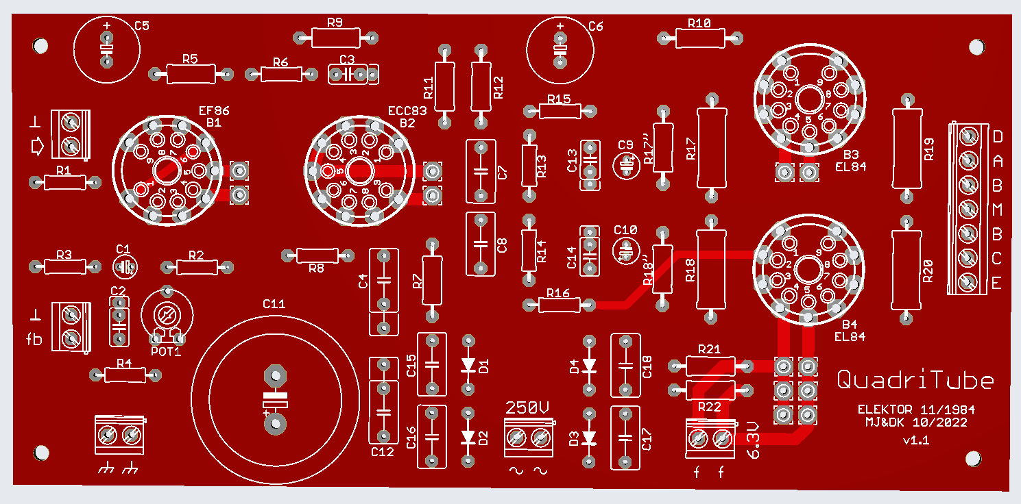 Ampli Quadritube D Elektor Push Pull EL84 Technique Forum