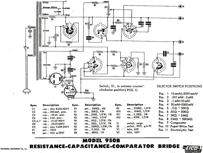 Eico%20950B%20RC%20Bridge%20Schaltplan