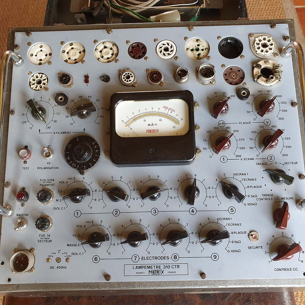 LA RADIOTECHNIQUE RT PAIR OF R120 TRIODE NOS-TEST ON METRIX 310TR AND AMP a EUR 200,00 - FR