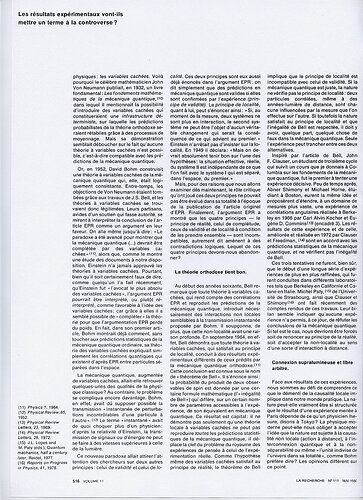 Paradoxe EPR, La recherche, mai 1980 08