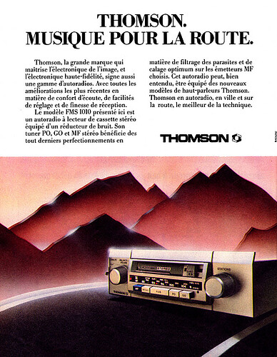 Thomson automobile 1983