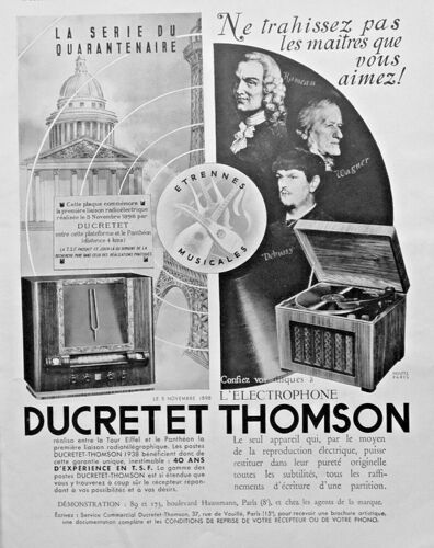 Ducretet thomson 1937