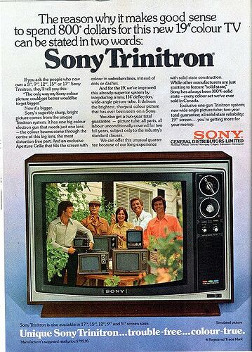 Sony trinitron USA