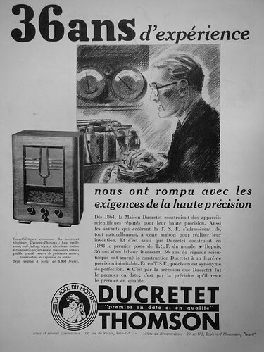 1934.36 ducretet thomson