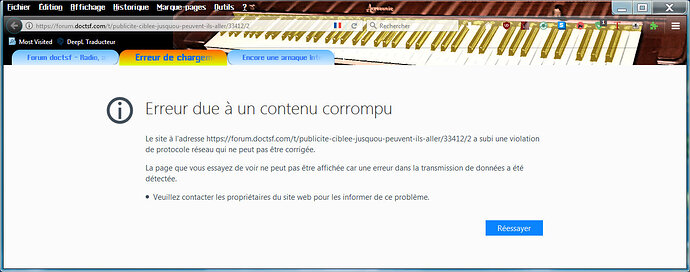 Erreur réseau
