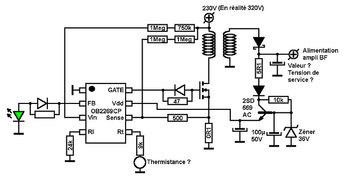 Alimentation ampli Marshall