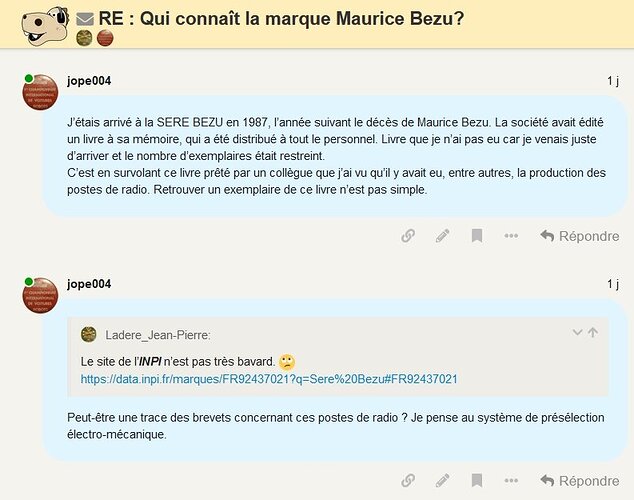 Qui connaît la marque Maurice Bezu - Forum Retrotechnique