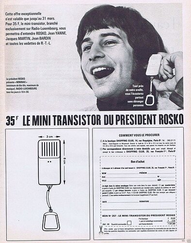 Mini Transistor President Rosko