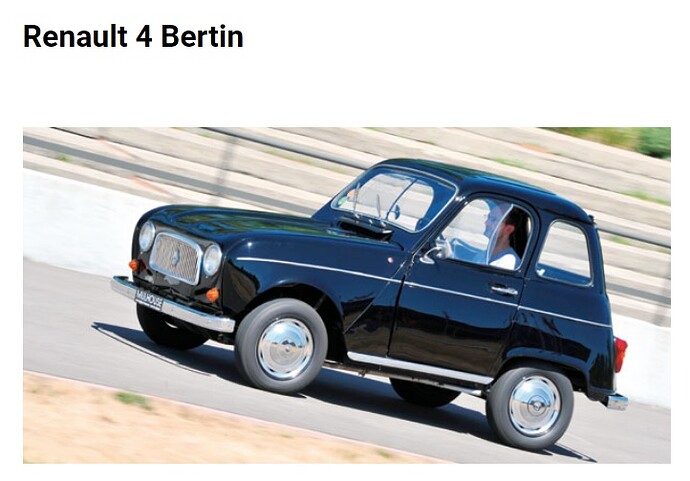 RENAULT 4 BERTIN