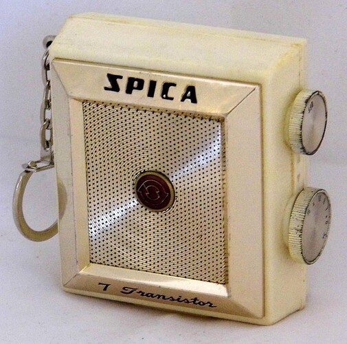 Spica Micro Keychain Radio, Model ST711, AM Band, 7