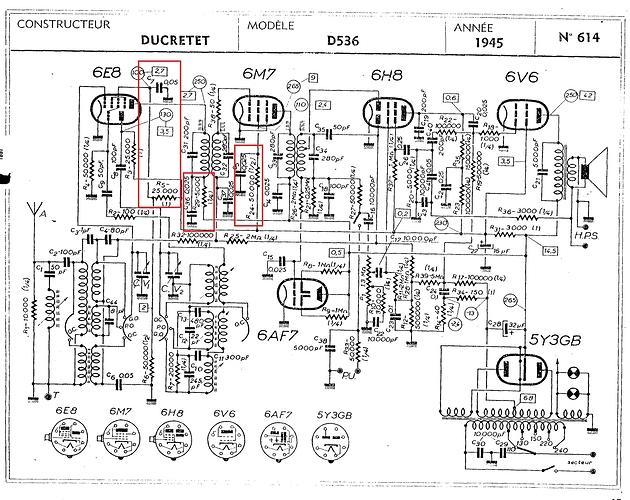 Ducretet D536 point a contrôler