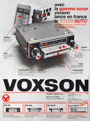 voxson 1968 bis