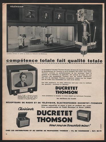 1954 ducretet thomson