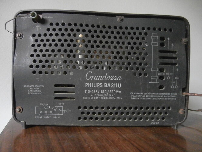 Philips BA 211 U - Carton arrière