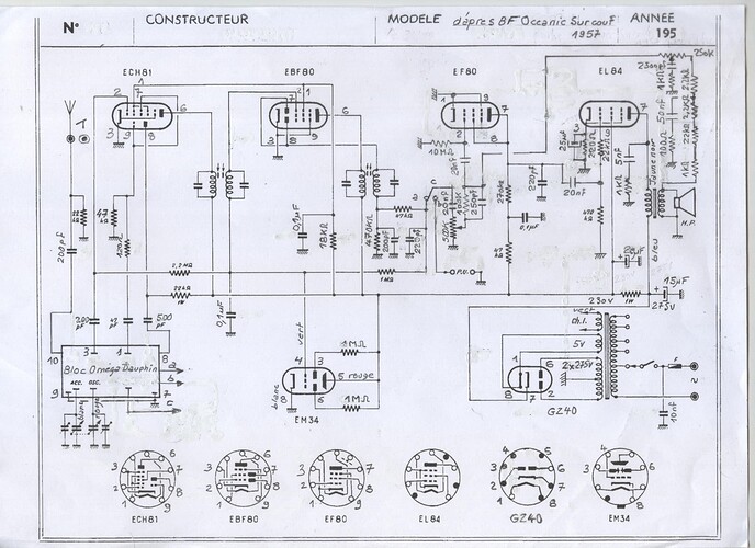 projet radio 5 lampes
