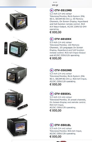 001- RoadStar Color TVs 1990s