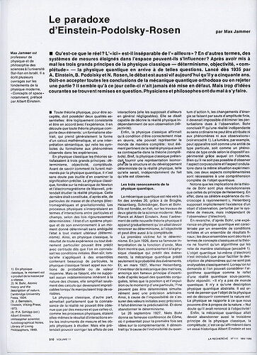 Paradoxe EPR, La recherche, mai 1980 01