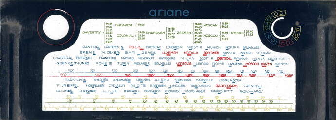 GLACE CADRAN ARIANE 645