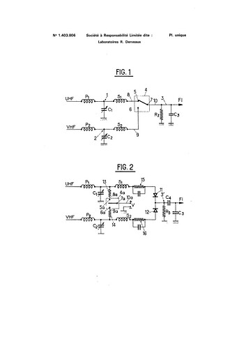 Téléviseur à transistors avec commutation uhf-vhf réalisée par diodes 13 5 1964