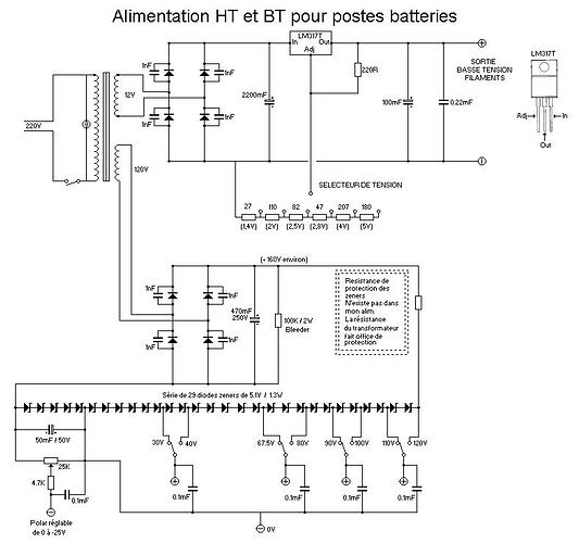 alimentation poste batterie