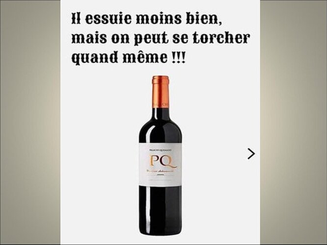 Blague vin