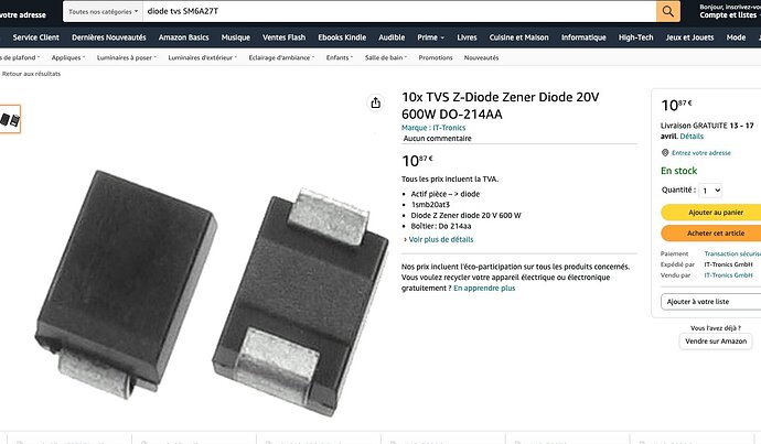 AMAZON 10 DIODES TVS