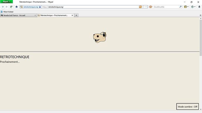 Mypal instal 1 départ