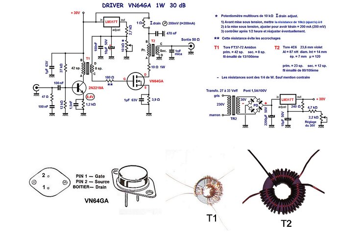 figure 9 - Schéma ampli 1W-SL