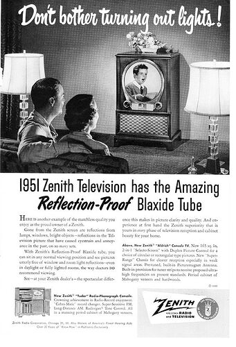 Tv Zenith USA 1951