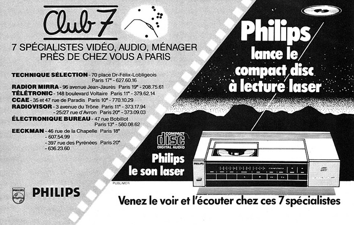 Philips cd audio 1983