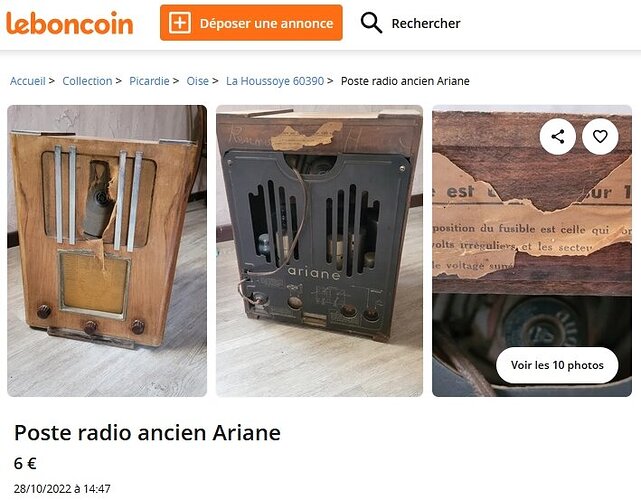 Poste radio ancien Ariane