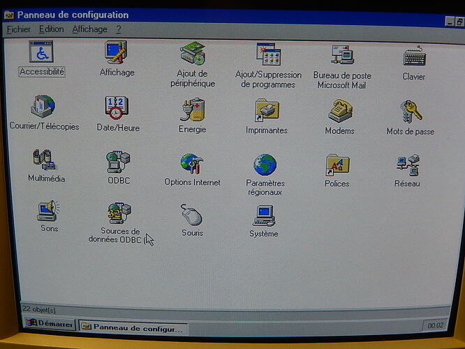 Panneau de configuration