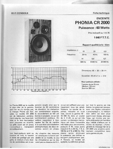 Phonia CR 2000