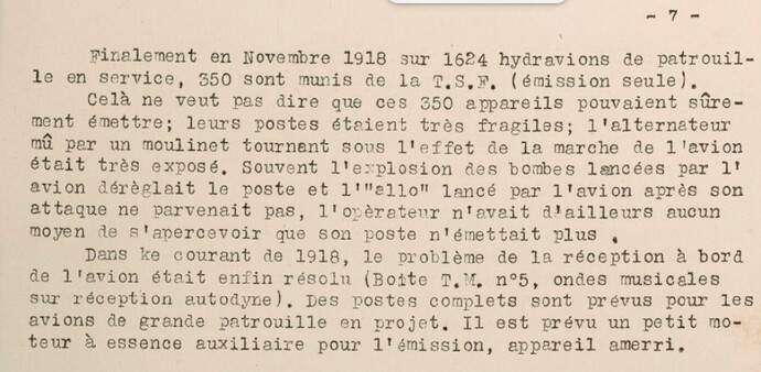 Etude de l'évolution de la tactique des patrouilles aériennes 1914-1918  Travail de Monsieur le L. V. Barois'
