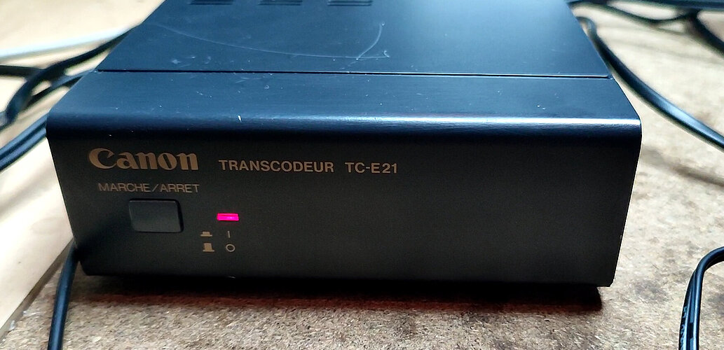 Transcodeur Transcodeur PAL/SECAM CANON TC-E21 - Télévision/vidéo - Forum ...