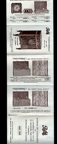 PARIS-IX°-PHONOGRAPHES-MACHINES-PARLANTES-TSF-PATHE-Freres