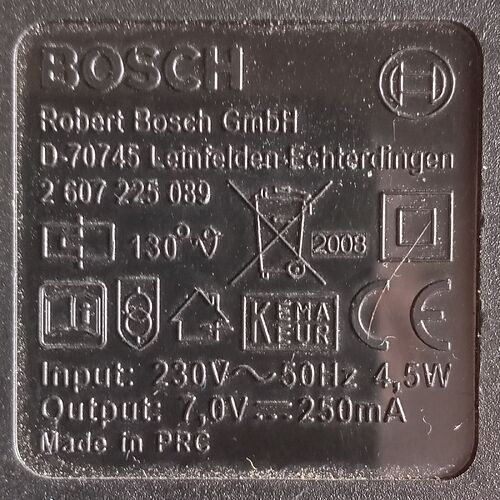 chargeur tournevis Bosch