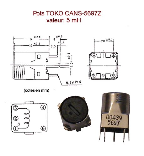 inductances 5 mH TOKO