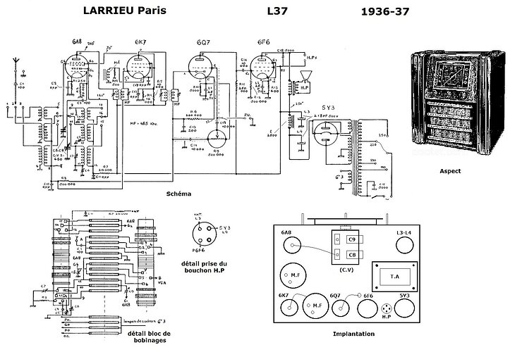 Larrieu Paris 1937  Schéma