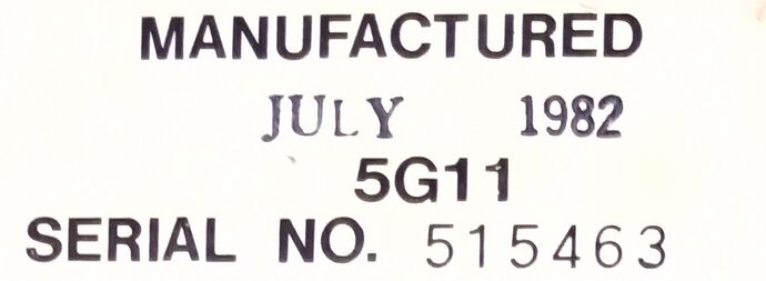 5G11 mfg date