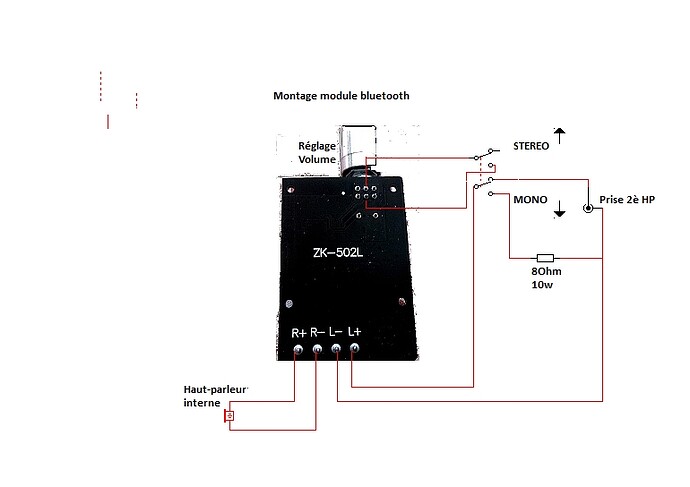 module Bt cablage