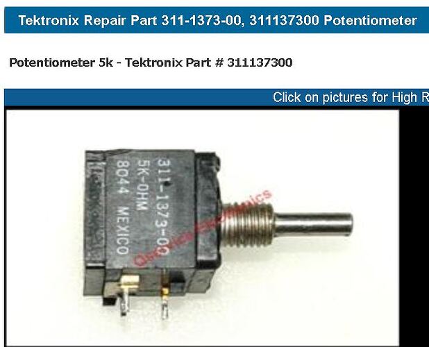 2025-10-13 20_35_03-Qservice Electronics Tektronix Oscilloscope Parts & Manuals - Tektronix Repair P