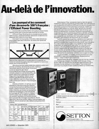 Setton M-10-20-30 Loudspeakers (1975)