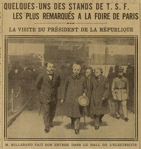 Excelsior, 17 mai 1923, p. 4-6 Foire de Paris  Visite du Prés.Républ.