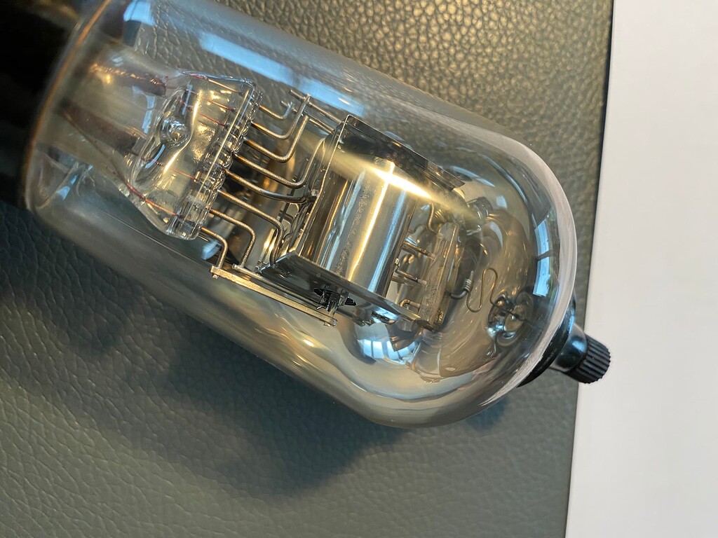 Lampe Double Triode Telefunken LS2 1934 Avec Support - Testée NOS