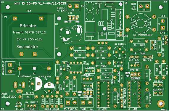 PCB - v1.4 - côté composants