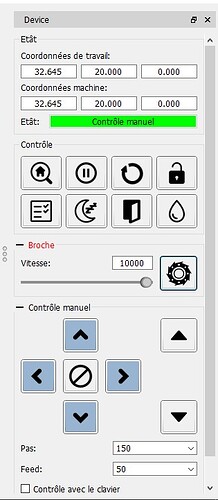 Commandes manuelles