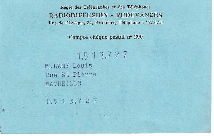 Radio redevances 1937 1