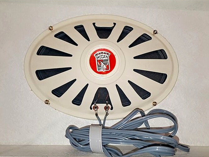 Audax elliptical speaker 1960s