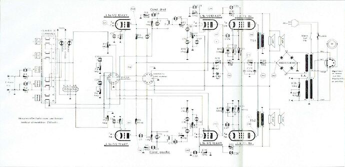 Schéma complet électrophone